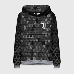 Толстовка-худи мужская Juventus Ювентус, цвет: 3D-меланж