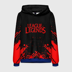 Толстовка-худи мужская League of legends, цвет: 3D-синий