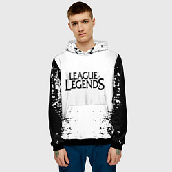 Толстовка-худи мужская League of legends цвета 3D-черный — фото 2
