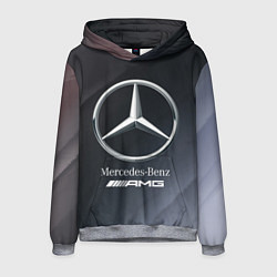 Толстовка-худи мужская MERCEDES МЕРСЕДЕС, цвет: 3D-меланж