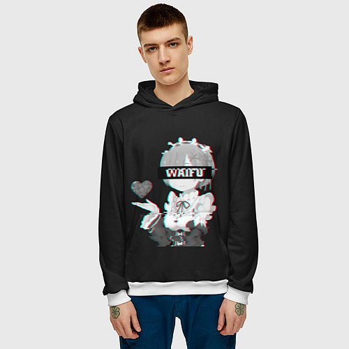 Мужская толстовка Re:Zero / 3D-Белый – фото 3