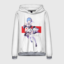Толстовка-худи мужская Re:Zero, цвет: 3D-меланж
