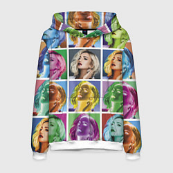Толстовка-худи мужская Buzova pop-art, цвет: 3D-белый