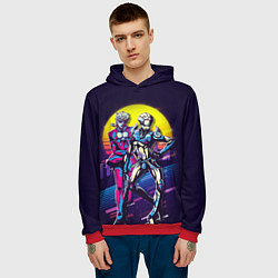 Толстовка-худи мужская JoJo’s Bizarre Adventure, цвет: 3D-красный — фото 2