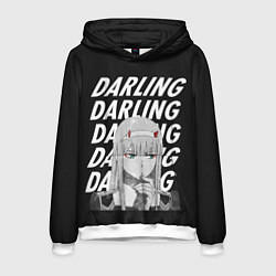 Толстовка-худи мужская ZeroTwo Darling in the Franx, цвет: 3D-белый