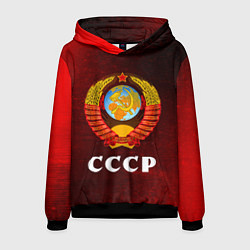 Толстовка-худи мужская СССР USSR, цвет: 3D-черный