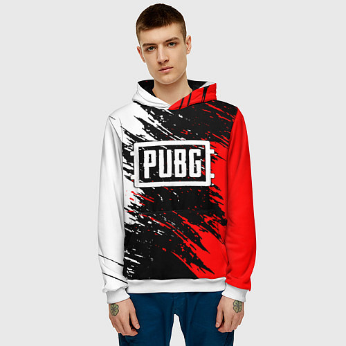 Мужская толстовка PUBG / 3D-Белый – фото 3