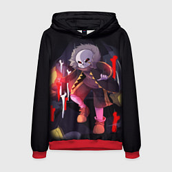Толстовка-худи мужская UNDERTALE, цвет: 3D-красный