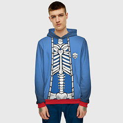 Толстовка-худи мужская КУРТКА САНСА SANS, цвет: 3D-красный — фото 2