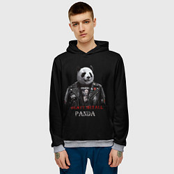 Толстовка-худи мужская Metall Panda, цвет: 3D-меланж — фото 2
