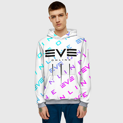 Мужская толстовка EVE ONLINE ИВ ОНЛАЙН / 3D-Меланж – фото 3