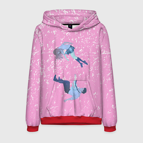 Мужская толстовка Форма голоса / 3D-Красный – фото 1