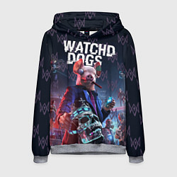 Толстовка-худи мужская Watch Dogs: Legion, цвет: 3D-меланж