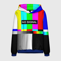 Толстовка-худи мужская NO SIGNAL, цвет: 3D-синий