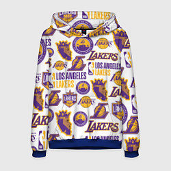 Толстовка-худи мужская LAKERS LOGO, цвет: 3D-синий