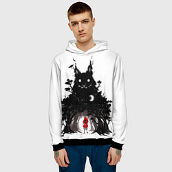 Толстовка-худи мужская Красная шапочка, цвет: 3D-черный — фото 2