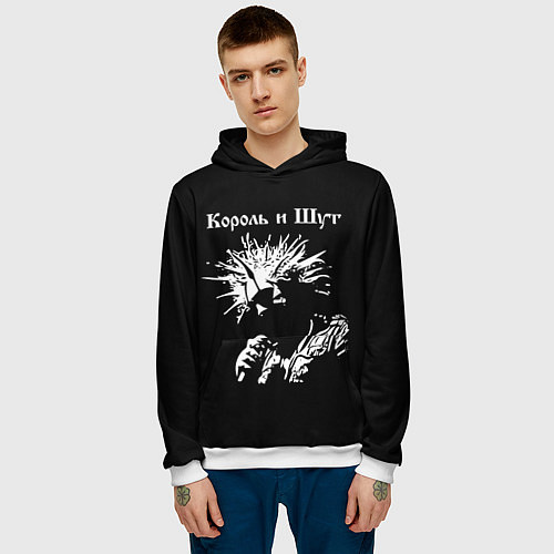 Мужская толстовка Король и Шут / 3D-Белый – фото 3