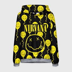 Толстовка-худи мужская NIRVANA, цвет: 3D-меланж