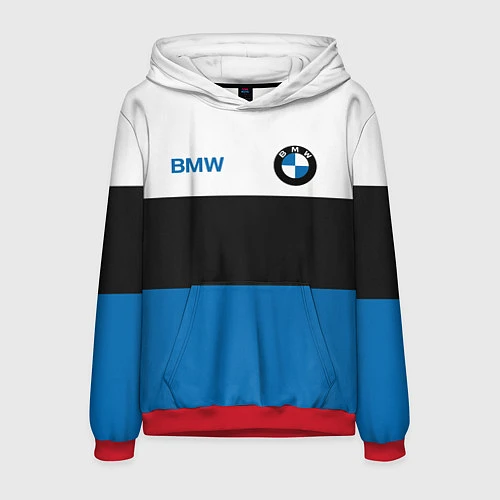 Мужская толстовка BMW SPORT / 3D-Красный – фото 1