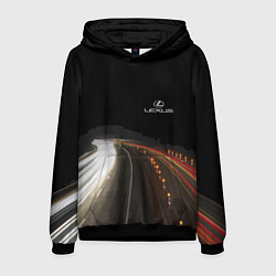 Толстовка-худи мужская Night route, цвет: 3D-черный