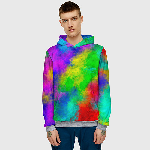 Мужская толстовка Multicolored / 3D-Меланж – фото 3