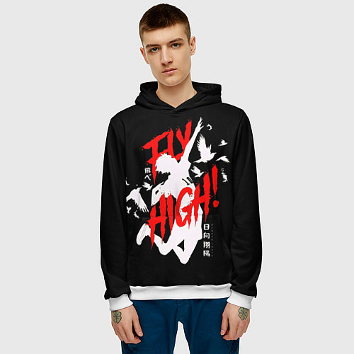 Мужская толстовка Haikyuu Haikyu Haikuu ! / 3D-Белый – фото 3