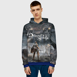 Толстовка-худи мужская Demons Souls, цвет: 3D-синий — фото 2