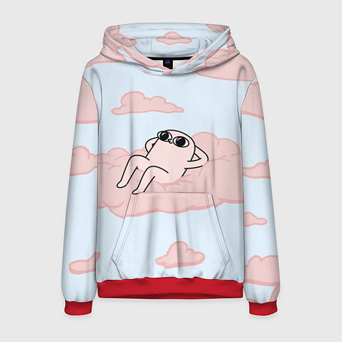 Мужская толстовка Мем / 3D-Красный – фото 1