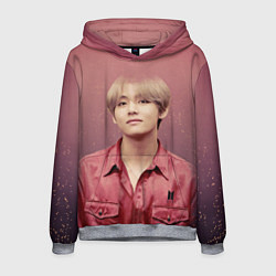 Толстовка-худи мужская BTS, цвет: 3D-меланж