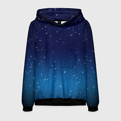 Толстовка-худи мужская Звездное небо, цвет: 3D-черный