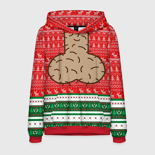 Мужская толстовка НОВЫЙ ГОД LITTLE BIG / 3D-Красный – фото 1