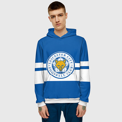 Мужская толстовка LEICESTER CITY / 3D-Белый – фото 3