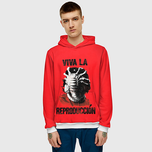 Мужская толстовка VIVA LA / 3D-Белый – фото 3