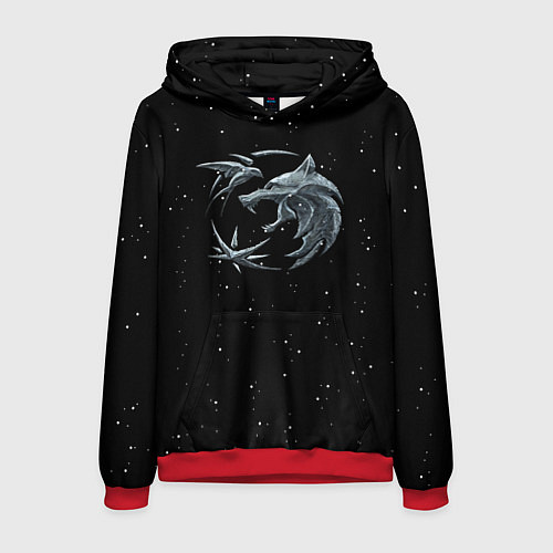 Мужская толстовка Ведьмак Зима / 3D-Красный – фото 1