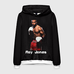 Толстовка-худи мужская Roy Jones, цвет: 3D-белый