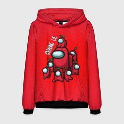 Толстовка-худи мужская AMONG US, цвет: 3D-черный