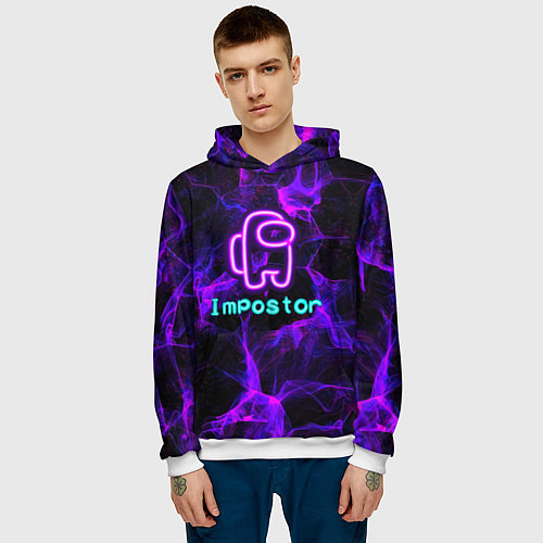 Мужская толстовка Impostor / 3D-Белый – фото 3