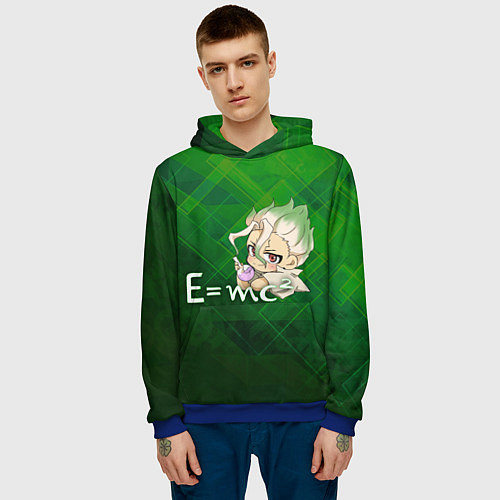 Мужская толстовка Доктор Стоун / 3D-Синий – фото 3