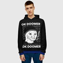 Толстовка-худи мужская OK DOOMER, цвет: 3D-синий — фото 2