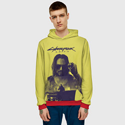 Толстовка-худи мужская Cyberpunk 2077, цвет: 3D-красный — фото 2