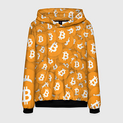 Толстовка-худи мужская Я БИТКОИН I AM BITCOIN, цвет: 3D-черный