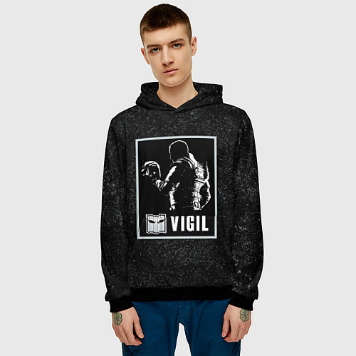 Мужская толстовка Vigil / 3D-Черный – фото 3