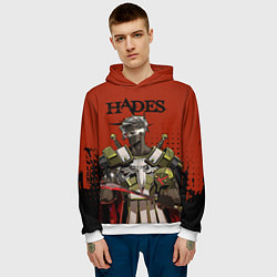 Толстовка-худи мужская Hades - Арес, цвет: 3D-белый — фото 2