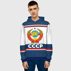 Толстовка-худи мужская СССР, цвет: 3D-синий — фото 2