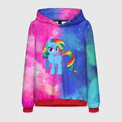 Толстовка-худи мужская Радуга Дэш, цвет: 3D-красный