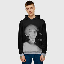 Толстовка-худи мужская Makima Chainsaw Man, цвет: 3D-меланж — фото 2