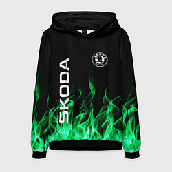 Толстовка-худи мужская SKODA, цвет: 3D-черный