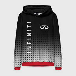 Толстовка-худи мужская Infiniti, цвет: 3D-красный