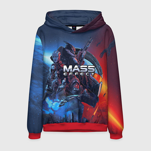 Мужская толстовка Mass EFFECT Legendary ed / 3D-Красный – фото 1