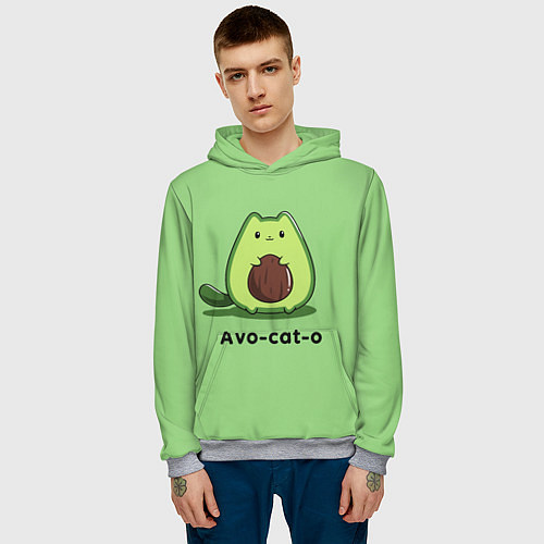 Мужская толстовка Avo - cat - o / 3D-Меланж – фото 3